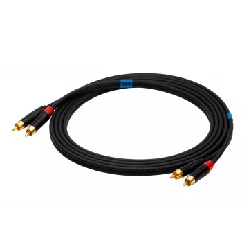SSQ RCARCA3 - Καλώδιο 2x RCA - 2x RCA - 3 m, Μαύρο