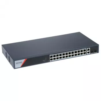 Hikvision DS-3E1528HP-SI-24P2T2F Managed PoE Switch, 24 Θύρες + 2 SFP