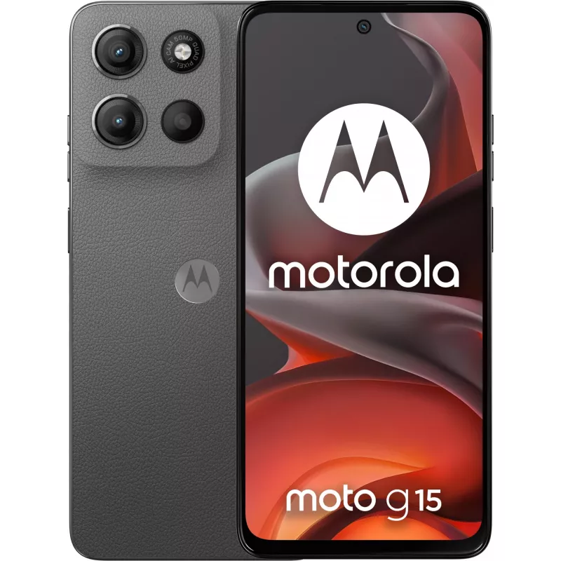 Motorola Moto G15 4G Dual Sim 8RAM 256GB Gravity Γκρι