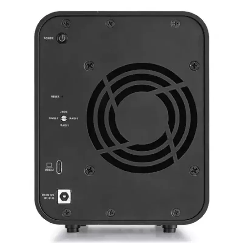 TerraMaster D5 HYBRID Συστοιχία δίσκων Desktop Μαύρο 5 θέσεις HDD SSD