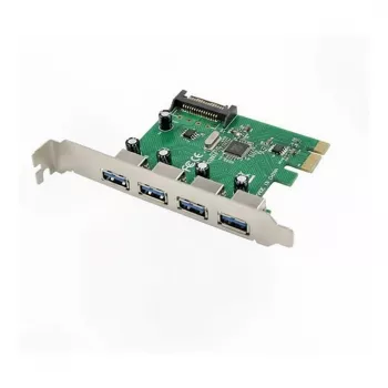 Κάρτα PCIe USB 3.0 Inateck KTU3FR-4P — 4 θύρες USB 3.0, υποδοχή τροφοδοσίας SATA 15 ακίδων