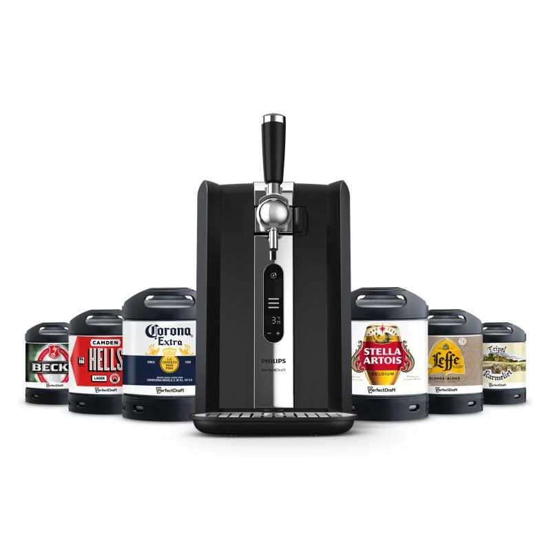 Συσκευή βαρελιού μπίρας Philips HD3770/90 PerfectDraft, μαύρη, συμβατή με βαρέλια 6 λίτρων