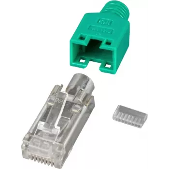 EFB Elektronik Κατασκευαστής RJ45 Βύσμα αρσενικό STP TM11 Πράσινο 100 τεμ. 3 στοιχεία Cat - Σετ καλωδίων/αντάπτορα - Δίκτυο
