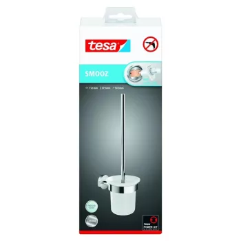 Βούρτσα τουαλέτας Tesa Smooz Μοντέλο 40632 με βάση τοίχου, ανταλλακτική κεφαλή διαθέσιμη