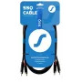 SSQ RCARCA2 SS-1432 Καλώδιο 2x Cinch - 2x Cinch 2 m Μαύρο