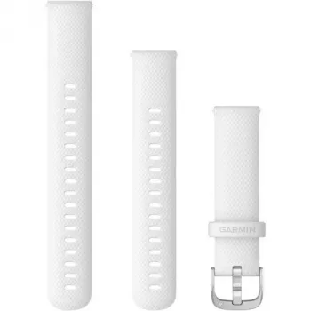 Garmin Quick Release Band - Λουράκι ρολογιού - white with silver hardware - για Legacy Hero Series Captain Marvel, Legacy Saga Series Rey, vívoactive 4S, ví