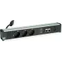Πολύπριζο Bachmann CONI 912.18118 με 3x υποδοχές CEE7 και 2x θύρες δικτύου CAT6a