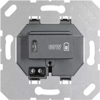 JUNG JG φορτιστής USB PD60 C SW USB PD 1xType-C μαύρο (USBPD60CSW)