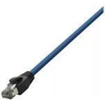 Logilink - καλώδιο patch - RJ-45 (M) σε RJ-45 (M) - 15 m - SFTP, PiMF - KAT 8.1 - χωρίς αλογόνα, χυτό, στρογγυλό, χωρίς γλωττίδες - μπλε (CQ8106S)