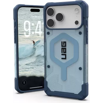 UAG Urban Armor Gear Σετ που αποτελείται από θήκη Pathfinder MagSafe & λουρί μεταφοράς (αφαιρούμενο) | Apple iPhone 17 Pro Max | μπλε (διαφανές) & μαύρο/γραφίτης | 1145521BV03 (1145521BV03)