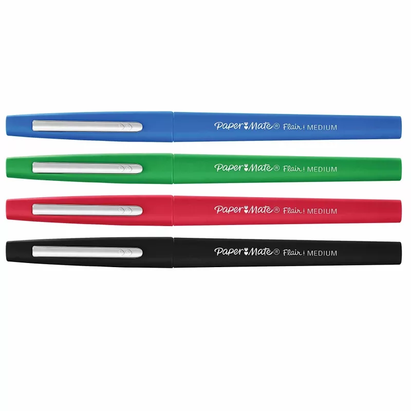 Μαρκαδόροι Papermate Flair Medium μαύρο μπλε πράσινο κόκκινο 4 τεμ.