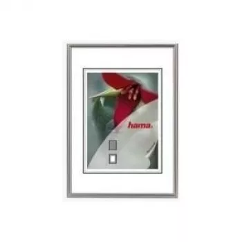 hama Κορνίζα Sevilla Διακοσμητική, 21,0 x 29,7 cm, ασημί ματ, για φωτογραφία 15 x 20 cm με πάσο παρτού