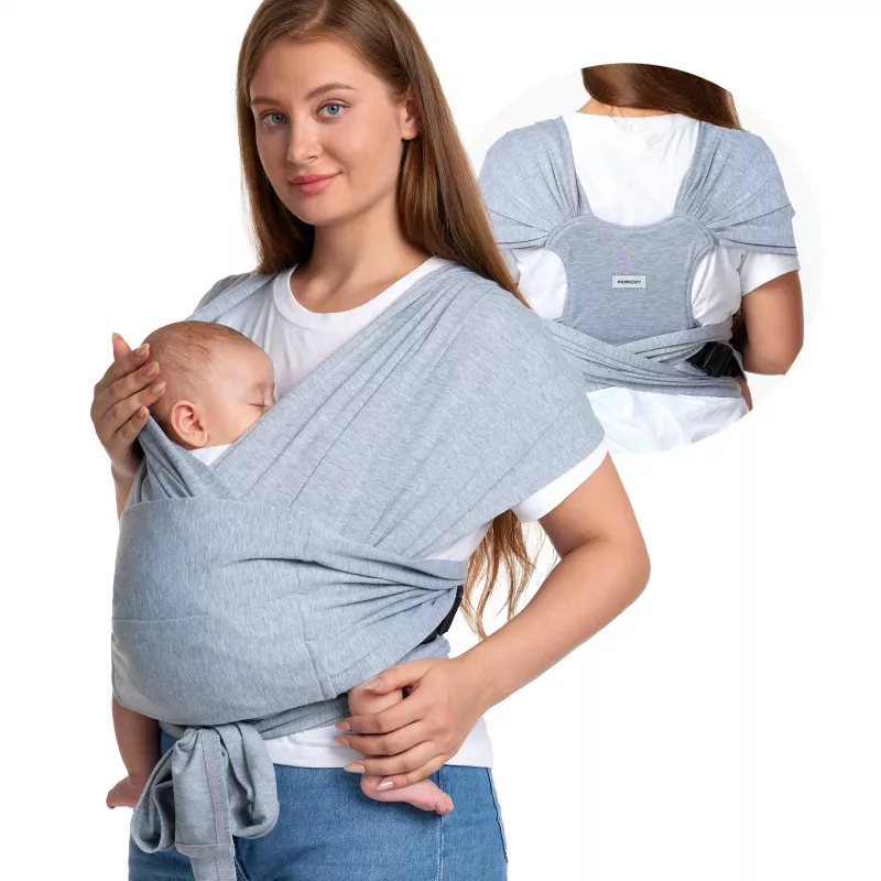 Momcozy Μάρσιπο μωρού γκρι