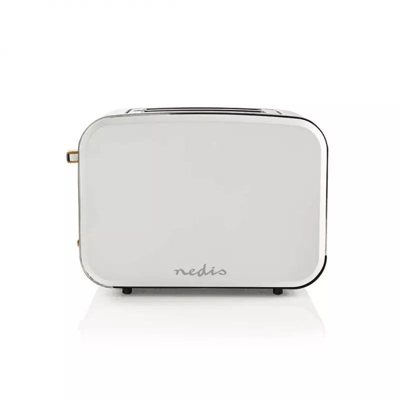 Nedis KABT510EWT Τοστιέρα, 2 φαρδιές υποδοχές, Soft-Touch, λευκό