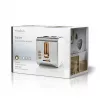 Nedis KABT510EWT Τοστιέρα, 2 φαρδιές υποδοχές, Soft-Touch, λευκό