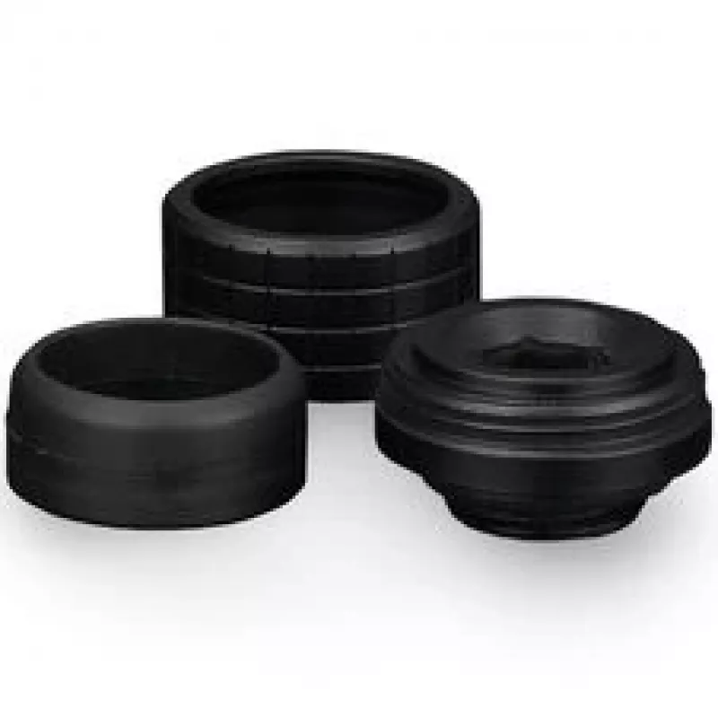 Thermal Grizzly Thermal Interface Fitting DeltaMate Fitting HT16 Μαύρο (Συσκευασία 6 τεμ.)