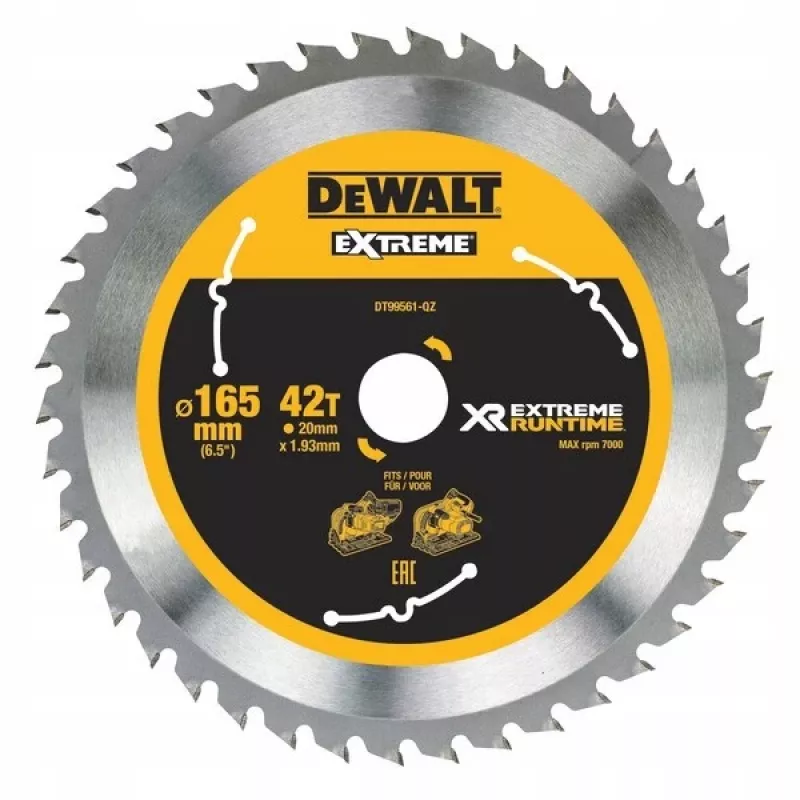 DeWALT DT99561-QZ Δίσκος δισκοπρίονου 16,5 cm 1 τεμ.