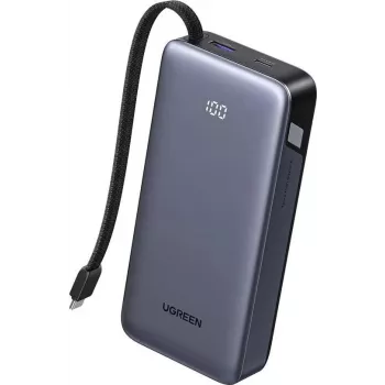 UGREEN Powerbank 20000 mAh PB536 45 W φορητός φορτιστής, χωρητικότητα μπαταρίας 20000 mAh, έξοδος 45 W (γκρι)