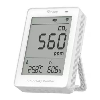 Sonoff AirGuard CO2 SAWF-08P WiFi LCD μετρητής ποιότητας αέρα