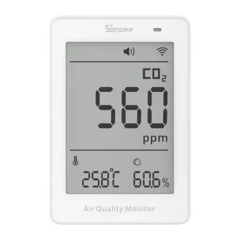 Sonoff AirGuard CO2 SAWF-08P WiFi LCD μετρητής ποιότητας αέρα