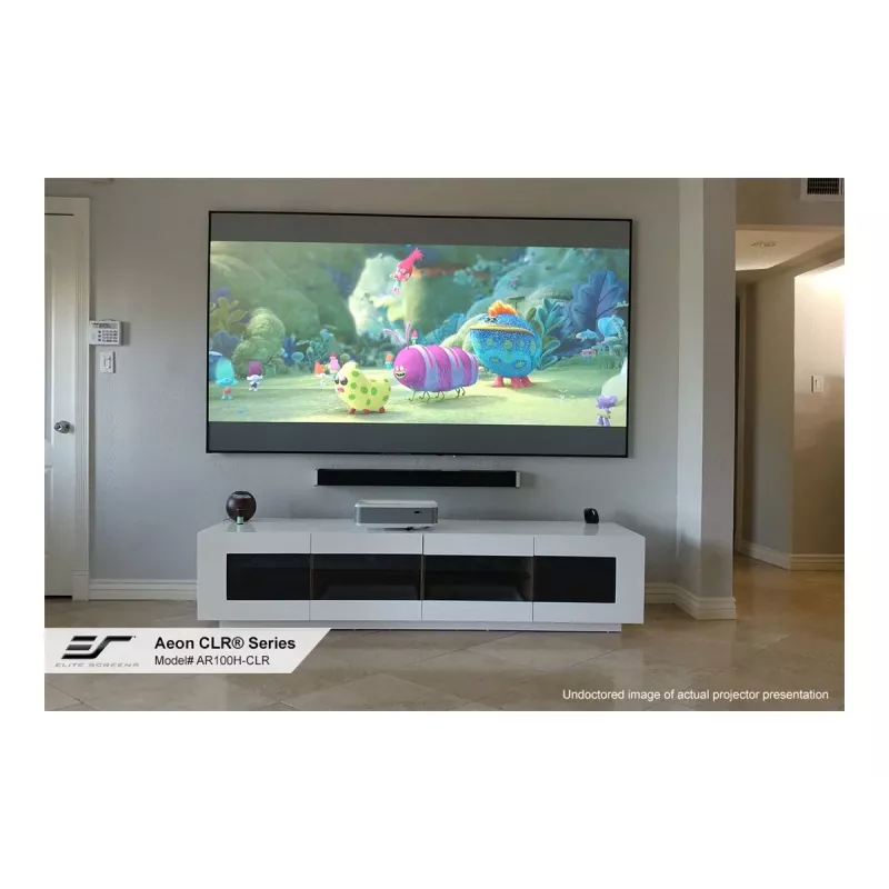 Elite Screens | οθόνη προβολής σταθερής βάσης | AR110WH2 | διαγώνιος 110 ιντσών | 16:9 | μαύρη