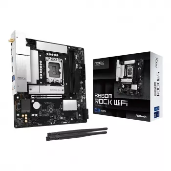 Μητρική ASRock B860M Rock WiFi (mATX, Intel LGA 1851, DDR5, HDMI, DisplayPort)