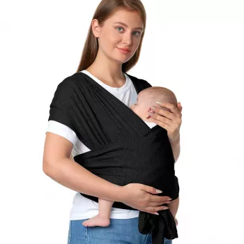 Momcozy Baby Wrap Carrier μαύρο | μάρσιπος μωρού |