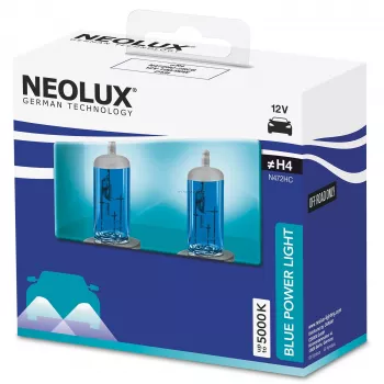Λαμπτήρας αλογόνου Neolux H4 Blue Power Light 2 τεμ. — 12V, 100/90W