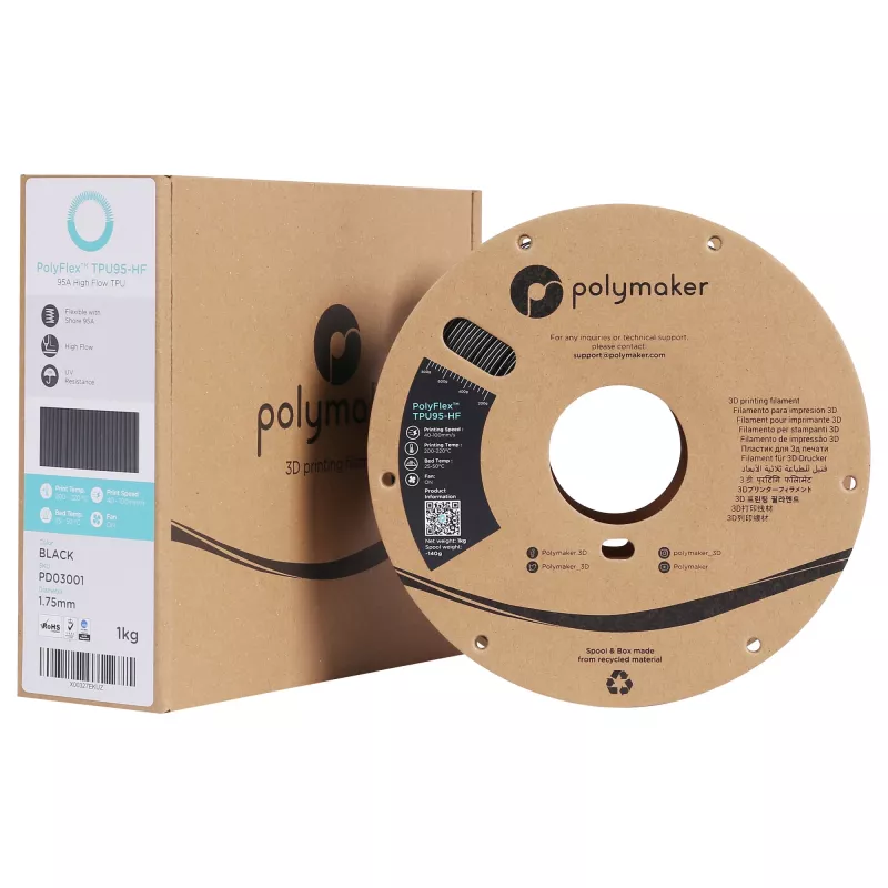 Υλικό 3D εκτύπωσης Polymaker PD03001 μαύρο 1 kg 1,75 mm