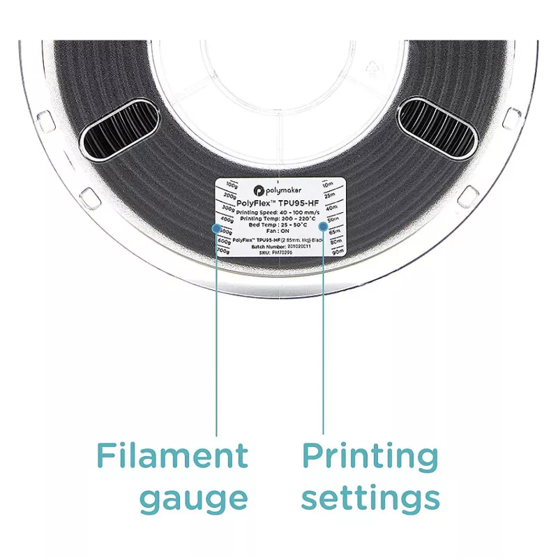 Υλικό 3D εκτύπωσης Polymaker PD03001 μαύρο 1 kg 1,75 mm