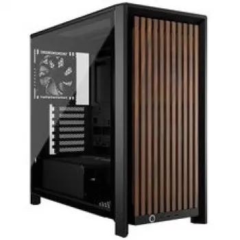 Κουτί PC mid-tower CORSAIR FRAME 4000D RS Wood – μαύρο/καρυδιά