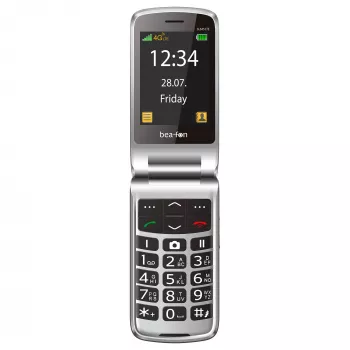 Beafon SL645 LTE αναδιπλούμενο κινητό με μεγάλα πλήκτρα 4G τηλέφωνο ηλικιωμένων μαύρο-ασημί 2,8