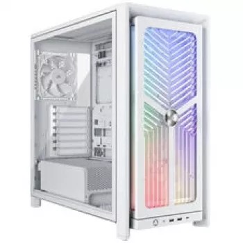 Κουτί υπολογιστή Corsair FRAME 4000X RS Mid-Tower, σκληρυμένο γυαλί, λευκό