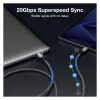 Καλώδιο EQUIP USB4 Gen 2x2 C–C 3,0m, PD 100W, 4K/60Hz, 20Gbps, μαύρο