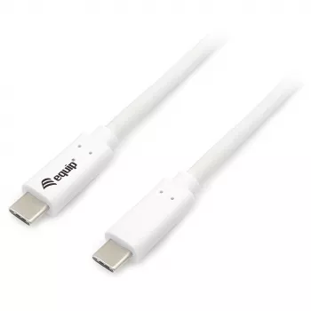 Καλώδιο EQUIP USB 3.2 Gen 1 Type-C σε Type-C 0,5 m PD 60 W 5 Gbit/s λευκό