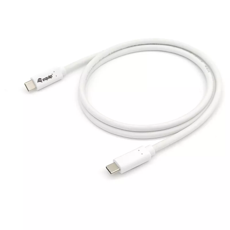 Καλώδιο EQUIP USB 3.2 Gen 1 Type-C σε Type-C 0,5 m PD 60 W 5 Gbit/s λευκό