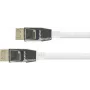 Καλώδιο σύνδεσης DisplayPort 1.2, 4K / UHD @60Hz, βύσματα από συμπαγές μέταλλο, επιχρυσωμένες επαφές, OFC, λευκή νάιλον πλέξη, 10m, σειρά PYTHON® (GC-M0200)