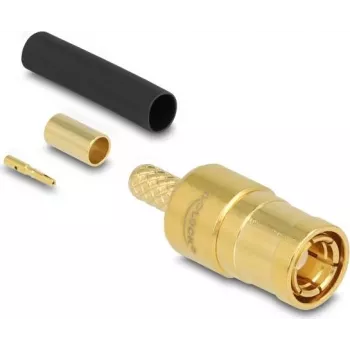 Βύσμα αρσενικό SMB DeLOCK 91786 για crimp RG-174 και RG-316 με θερμοσυστελλόμενο σωλήνα