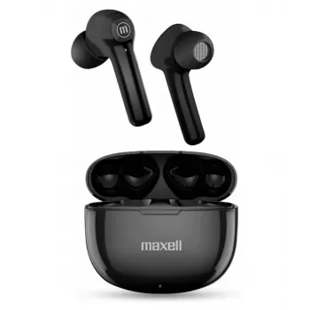 Maxell Dynamic+ ασύρματα ακουστικά με θήκη φόρτισης Bluetooth μαύρο