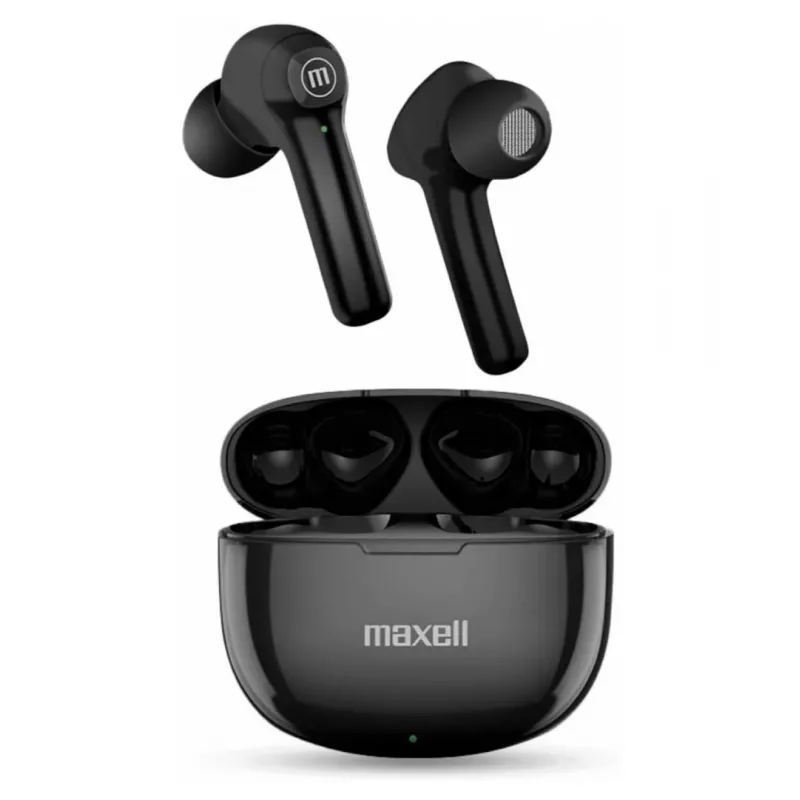 Maxell Dynamic+ ασύρματα ακουστικά με θήκη φόρτισης Bluetooth μαύρο