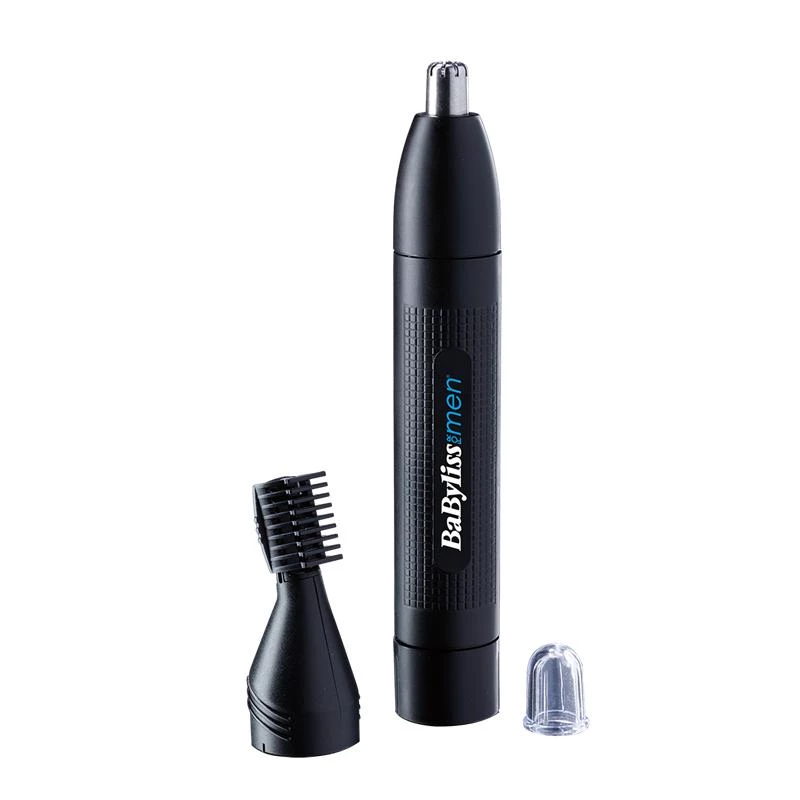 Trimmer ακριβείας BABYLISS E652E για αυτί και μύτη, μαύρο, μπαταρία AA