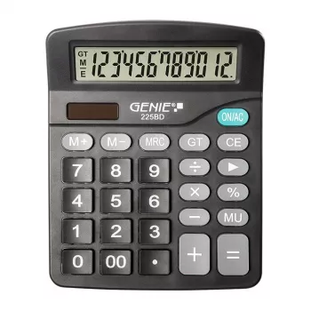 GENIE Επιτραπέζια αριθμομηχανή 225 BD μαύρο