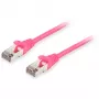 Καλώδιο patch Equip Cat.6A S/FTP RJ-45 5m ροζ
