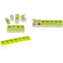 Οργανωτής χαπιών 7 ημερών, first aid only, πλαστικό λευκό/πράσινο με 7 αφαιρούμενα διαμερίσματα, χωρίς BPA