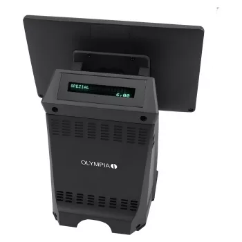 All-in-One Οθόνη αφής Olympia T210 25,4 cm (10 ίντσες) LCD, Android 11, εκτυπωτής θερμικής μεταφοράς, πλάτος 8 cm, μαύρο
