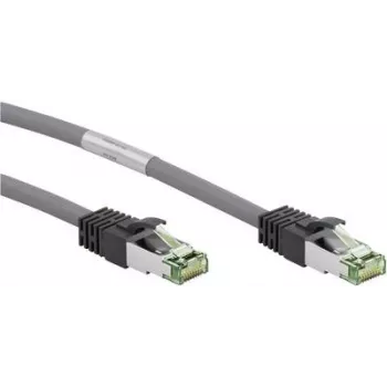 Goobay CAT 8.1 Καλώδιο Patch, S/FTP (PiMF), Γκρι, 5 m – LSZH χωρίς αλογόνα, Χαλκός AWG 24 (55139)
