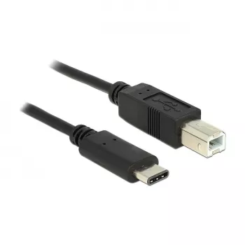 Καλώδιο USB DeLOCK 0,5m USB2.0-C/USB2.0-B Μαύρο