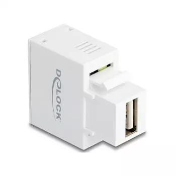 Επιτοίχια μονάδα Keystone DELOCK με θύρα φόρτισης USB-A 5W λευκό