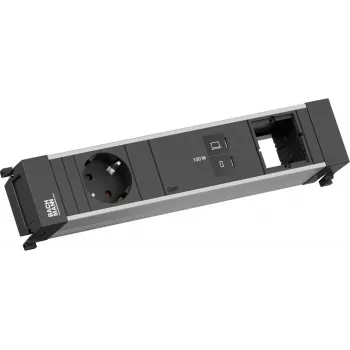 Πολύπριζο Power Frame Bachmann BM0023849 με 1x CEE7/3, 1x USB-C PD 100W και 1x ζεύκτη, καλώδιο 0,2 m