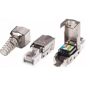 ATEN RJ-45 (J-45) αρσενικό βύσμα καλωδίου 2A-245G, ασημί, για καλωδίωση Cat6A